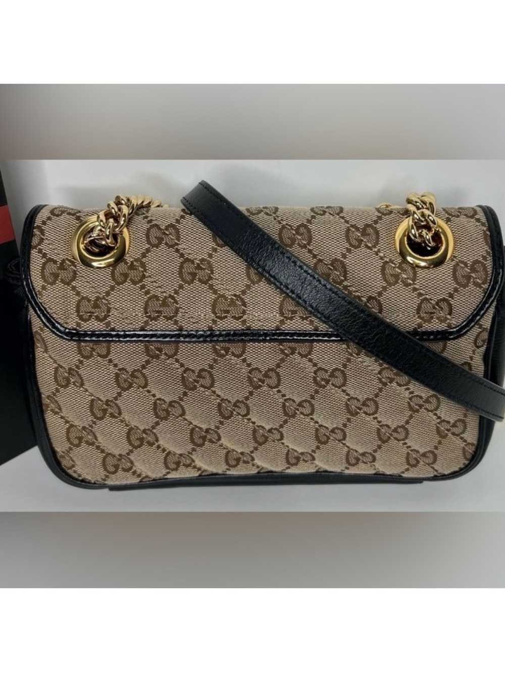 Gucci Beige GG Supreme Small Shoulder Bag with COA and Dustbag - Picture 2 of 5